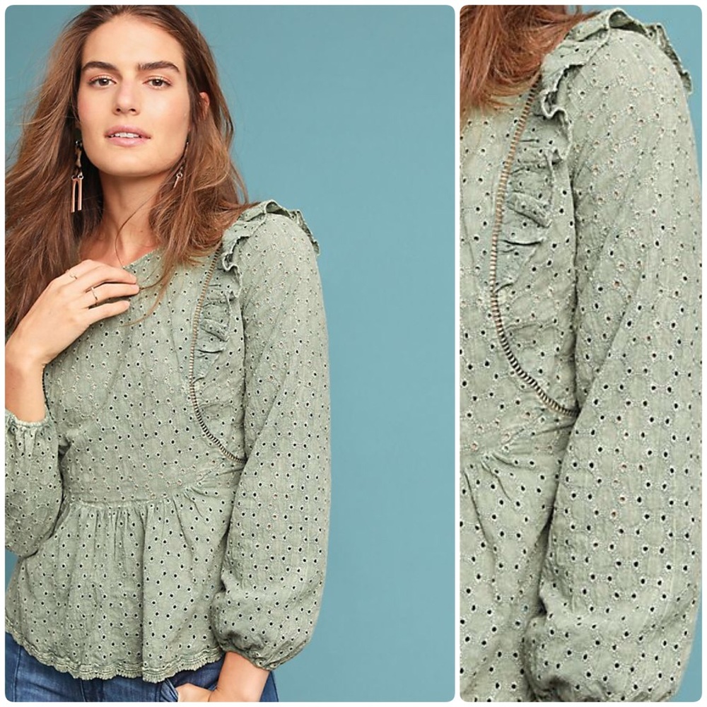 NWT Victoria Eyelet Top Anthropologie